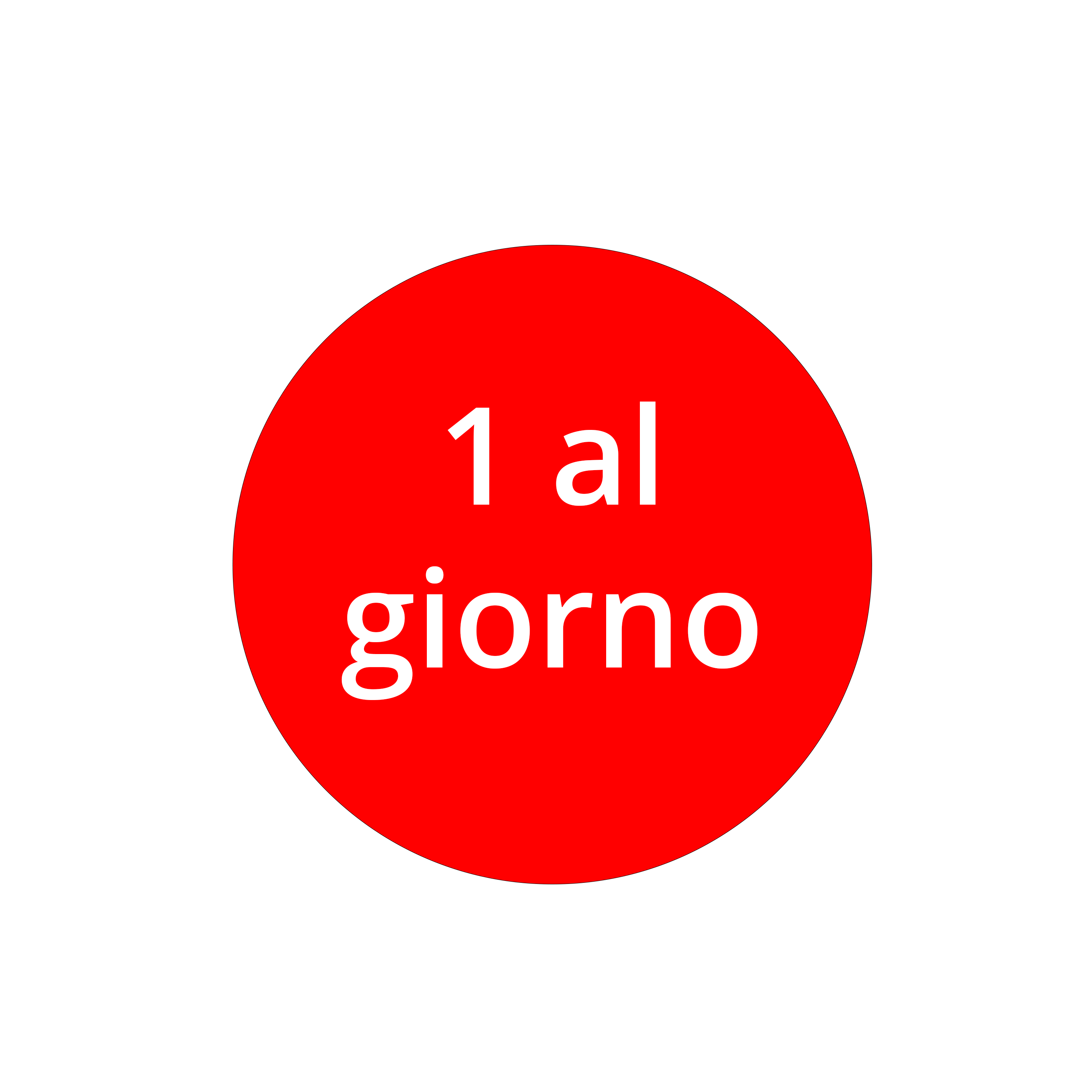 1 al giorno